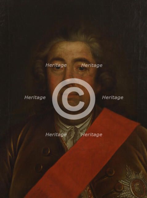Portrait of Baron Ivan Antonovich Cherkasov (1692-1758), Second Half of the 18th cen. Creator: Anonymous.