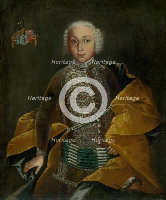 Portrait of Baron Johann Revay as a boy, c1750.  Creator: Ján Gottlieb Kramer.