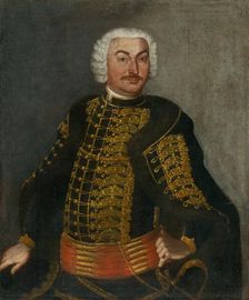 Portrait of Baron Ján Révay from Trebostov; Head of the Turiec district administration...around 1740 Creators: Unknown, Ján Gottlieb Kramer