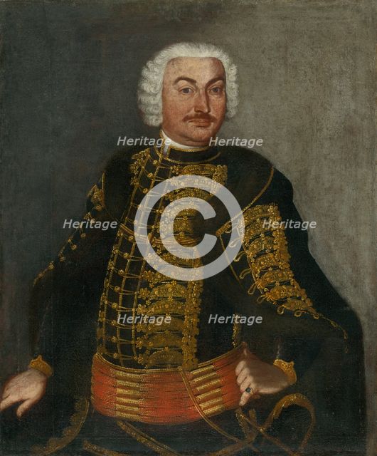 Portrait of Baron Ján Révay from Trebostov; Head of the Turiec district administration...around 1740 Creators: Unknown, Ján Gottlieb Kramer.