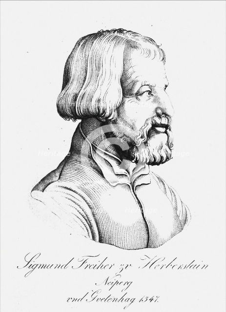 Portrait of Baron Sigmund von Herberstein, Ambassador in Poland and Russia, 1547. Artist: Anonymous  