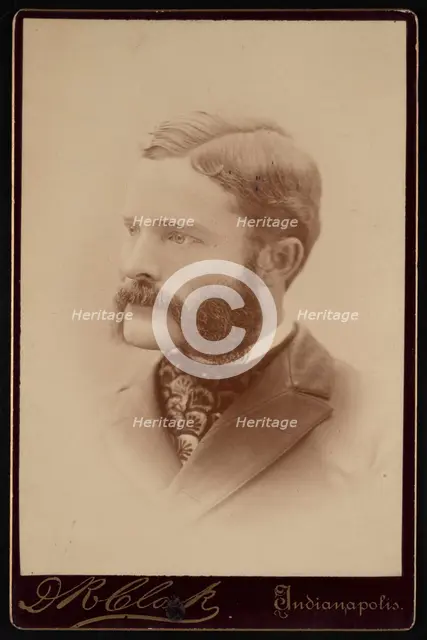 Portrait of Barton Warren Evermann (1853-1932), Before 1900. Creator: Daniel R Clark.