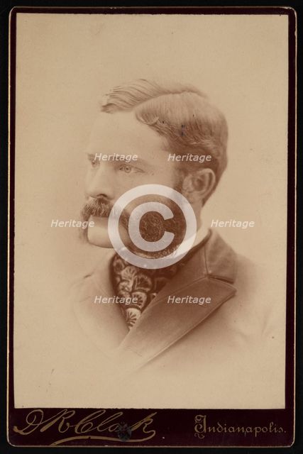 Portrait of Barton Warren Evermann (1853-1932), Before 1900. Creator: Daniel R Clark.