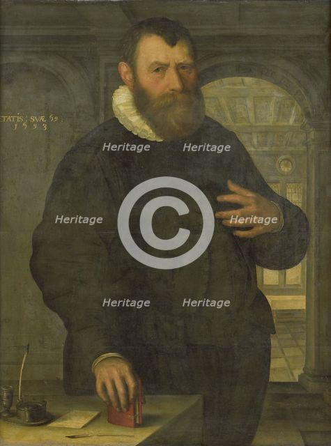 Portrait of Bartholomeus van der Wiere (1534-1603), 1593. Creator: Jan Claesz.