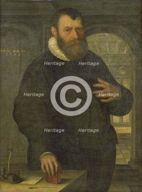 Portrait of Bartholomeus van der Wiere (1534-1603), 1593. Creator: Jan Claesz.