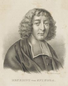 Portrait of Baruch Spinoza, c. 1830-1840. Creator: Küstner, Gottfried (1800-1864)