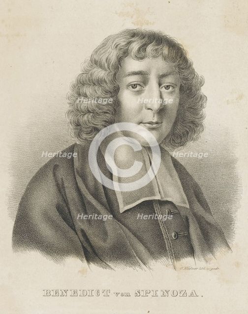 Portrait of Baruch Spinoza, c. 1830-1840. Creator: Küstner, Gottfried (1800-1864).