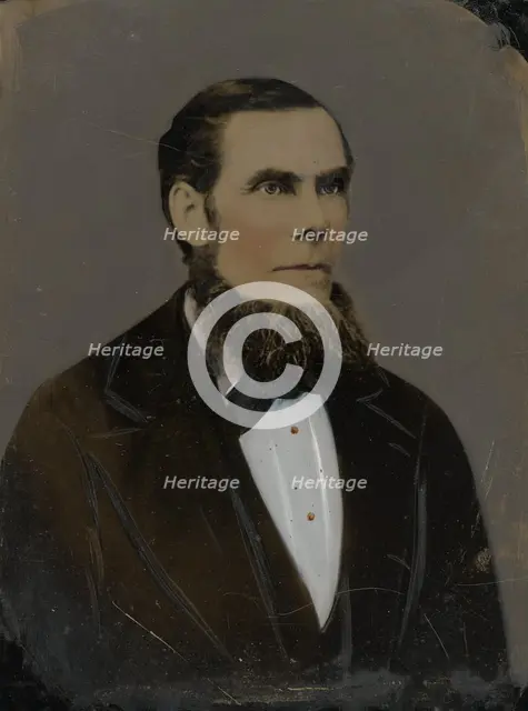 Portrait of bearded man, 1860s-1880s. Creator: Unknown.