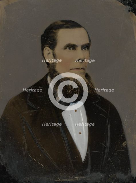 Portrait of bearded man, 1860s-1880s. Creator: Unknown.