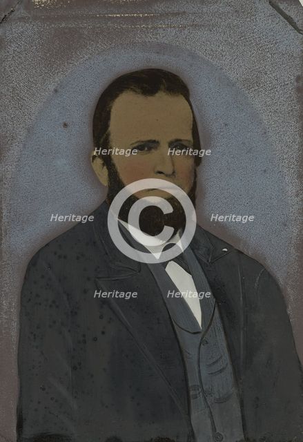 Portrait of bearded man, 1860s-1880s. Creator: Unknown.