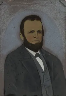Portrait of bearded man, 1860s-1880s. Creator: Unknown