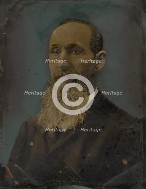 Portrait of bearded man, 1860s-1880s. Creator: Unknown.