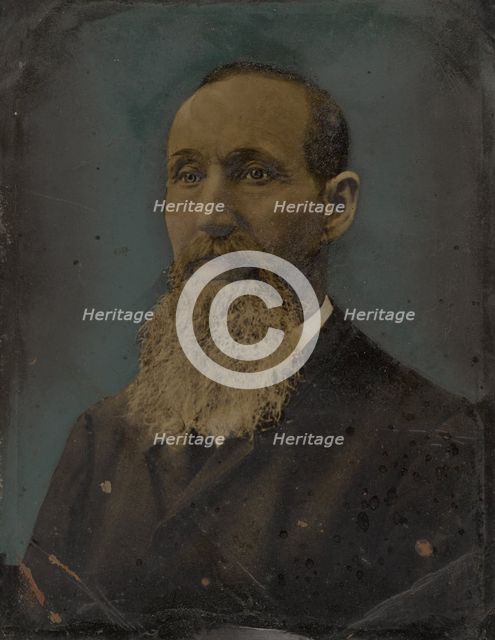 Portrait of bearded man, 1860s-1880s. Creator: Unknown.