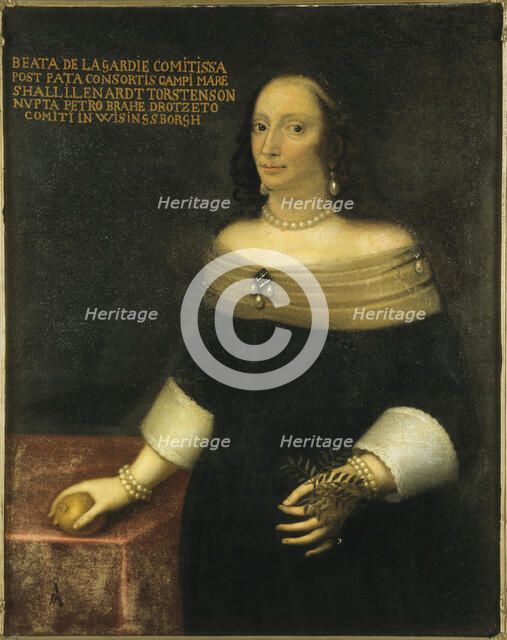 Portrait of Beata De la Gardie (1612-1680), c. 1653. Creator: Anonymous.