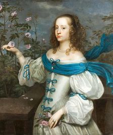Portrait of Beata Elisabet von Königsmarck (1637-1723) , ca 1654. Creator: Munnichhoven (Munnikhoven, Münnichhoven, Munnekus, Munnikus, Monnickes), Hendrick (?-1664)
