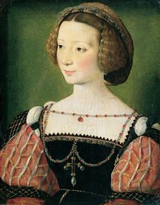 Portrait of Beatrix Pacheco, Countess of Montbel and Entremonts, c1550. Creator: François Clouet circle