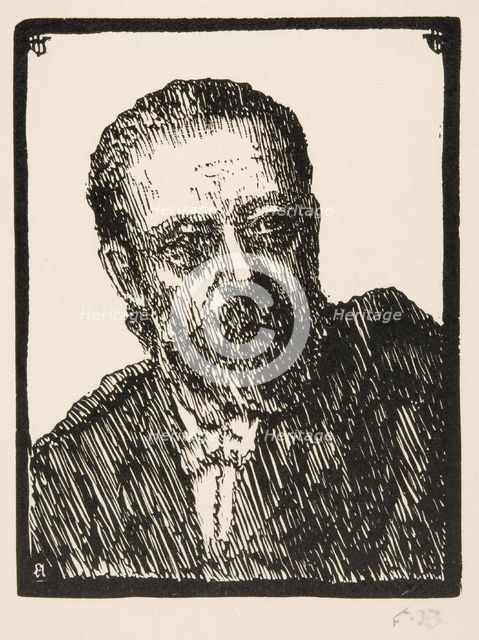 Portrait of Bedrich Smetana (1824-1884). Artist: Bilek, Frantisek (1872-1941)
