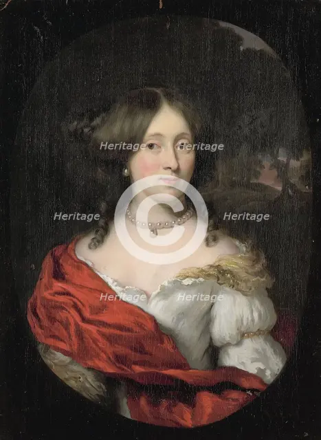 Portrait of Belichje Hulft, wife of Gerard Röver, merchant and shipowner in Amsterdam, 1675-1693.  Creator: Nicolaes Maes.