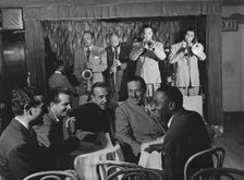 Portrait of Ben Webster, Eddie (Emmanuel) Barefield, Buck Clayton, Benny Morton...N.Y., 1947. Creator: William Paul Gottlieb