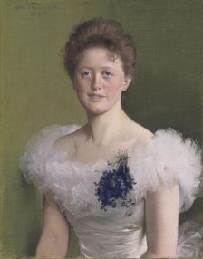 Portrait of Benedikte Sophie Kaltenborn, 1898. Creator: Asta Norregaard