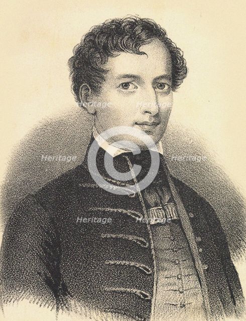 Portrait of Béni Egressy (1814-1851), 1840s.
