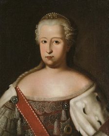 Portrait of Benigna Gottlieb von Biron (1703-1782), Duchess of Courtland, 2nd Half of 18th cen. Creator: Anonymous