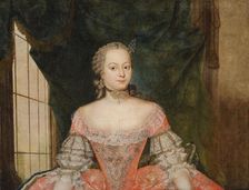 Portrait of Benigna Gottlieb von Biron (1703-1782), Duchess of Courtland, 1739-1740. Creator: Anonymous
