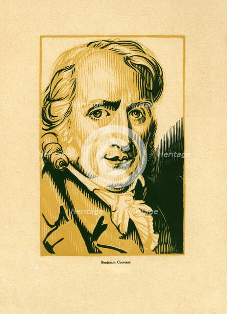 Portrait of Benjamin Constant (1767-1830). Creator: Vibert, Pierre-Eugène (1875-1937).