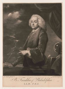 Portrait of Benjamin Franklin , 1761