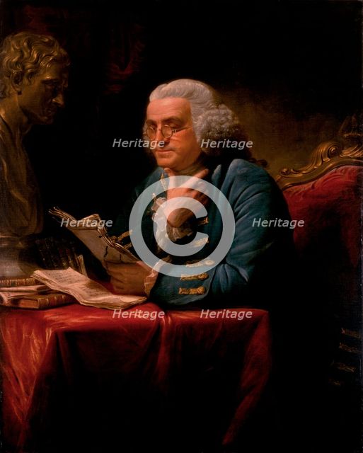 Portrait of Benjamin Franklin, 1767. Artist: Martin, David (1737-1797)