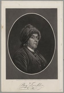 Portrait of Benjamin Franklin , 1870