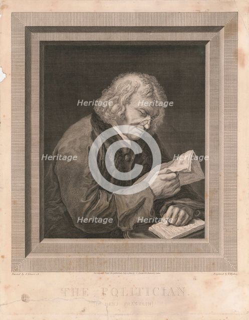 Portrait of Benjamin Franklin , .