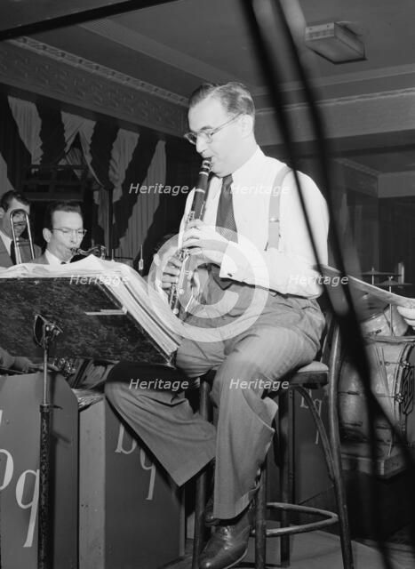 Portrait of Benny Goodman, 400 Restaurant, New York, N.Y., ca. July 1946. Creator: William Paul Gottlieb.