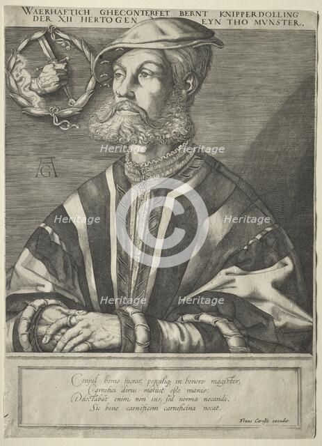Portrait of Bernard Knipperdolling. Creator: Jan Muller (Dutch, 1571-1628).
