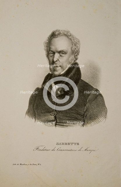 Portrait of Bernard Sarrette (1765-1858).