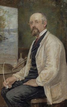 Portrait of Berndt Lindholm, 1886. Creator: Anna Christina Nordgren