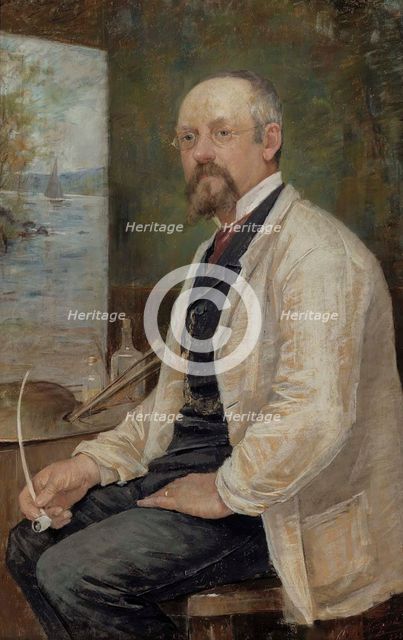 Portrait of Berndt Lindholm, 1886. Creator: Anna Christina Nordgren.