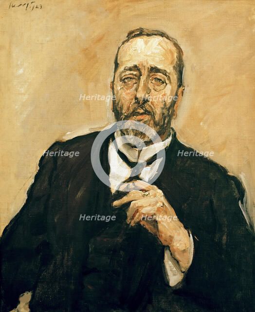 Portrait of Bernhard Dernburg (1865-1937), 1923. Creator: Slevogt, Max (1868-1932).