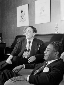 Portrait of Bernie Benjamin and George (George David) Weiss, New York, N.Y., ca. Apr. 1947. Creator: William Paul Gottlieb