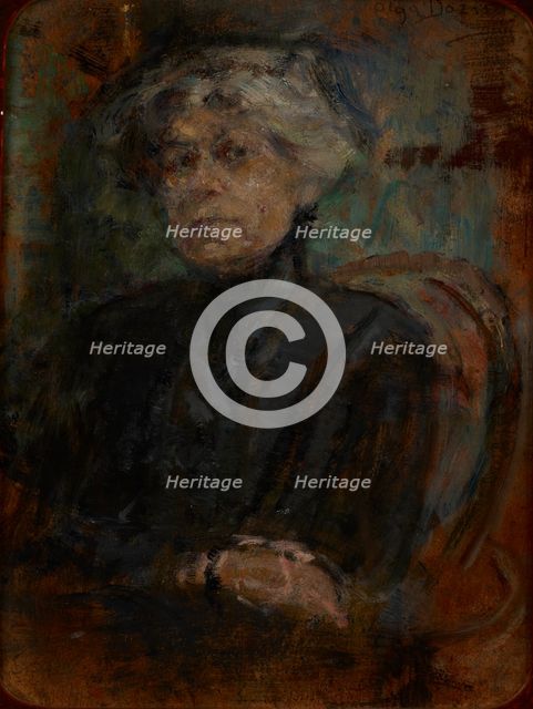 Portrait of Berta Dylion, c1917. Creator: Olga Boznanska.