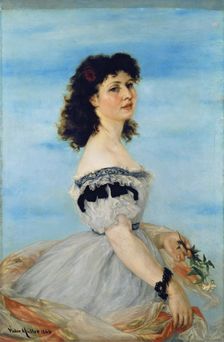 Portrait of Berta von Radowitz as a Young Girl, 1863. Creator: Victor Muller