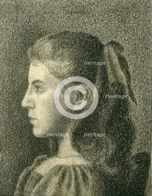 Portrait of Berthe Serruys, 1894. Creator: Georges Lemmen.