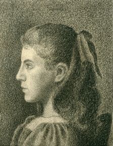 Portrait of Berthe Serruys, 1894. Creator: Georges Lemmen