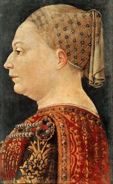 Portrait of Bianca Maria Sforza (1425-1468), ca 1460