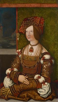 Portrait of Bianca Maria Sforza (1472-1510), ca. 1505-1510. Creator: Strigel, Bernhard, (Workshop)