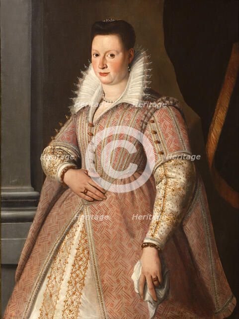 Portrait of Bianca Cappello (1548-1587), 16th century. Creator: Santi di Tito (1536-1603).