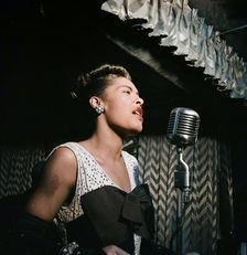 Portrait of Billie Holiday, Downbeat, New York, N.Y., ca. Feb. 1947. Creator: William Paul Gottlieb