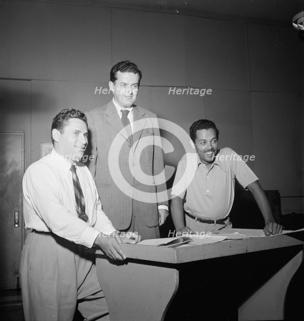 Portrait of Billy Eckstine and Nelson Riddle, New York, N.Y., 1946. Creator: William Paul Gottlieb.