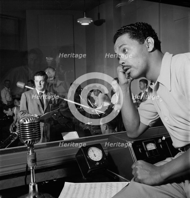 Portrait of Billy Eckstine and Hugo Winterhalter, New York, N.Y., 1946. Creator: William Paul Gottlieb.