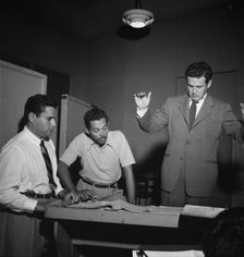 Portrait of Billy Eckstine and Hugo Winterhalter, New York, N.Y., 1946. Creator: William Paul Gottlieb